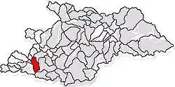Location in Maramureș County