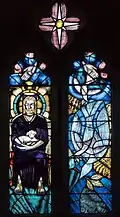 1999 window by David Sear depicting the Good Shepherd