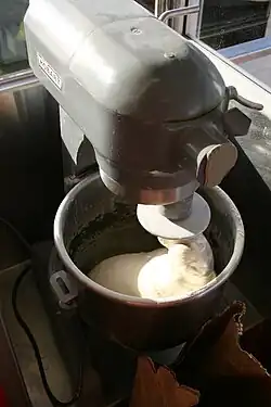 Mixing dough