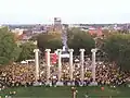 The quad hosting College GameDay in 2010