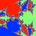 Generalized Newton fractal for p(z) = z3 − 1, a = 2.