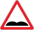 Uneven road