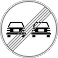 End of overtaking prohibition