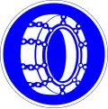 Snow chains compulsory