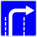 Direction of travel on the lane