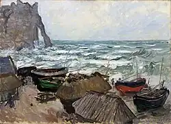 Hollowed Cliff near Étretat (Claude Monet, 1883)