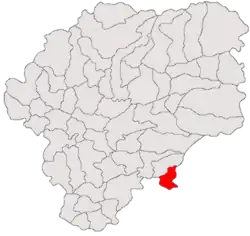 Location in Bistrița-Năsăud County