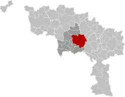 Location of Mons in Hainaut