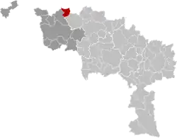The municipality in the province of Hainaut