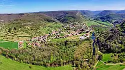 A general view of Montgesoye