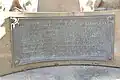 Detail of inscription on the monument Part III.