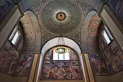 Murals in the Grand Rotunda of the Los Angeles Central Library depicting California history (1933)