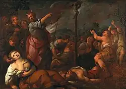 Moses and the brazen serpent, priv. col.