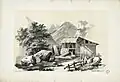 Sawmill in Luchon near 1840 by Eugène de Malbos