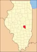 Moultrie County at the time of its creation in 1843