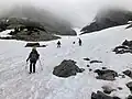 Mountaineers descending Unicorn Peak