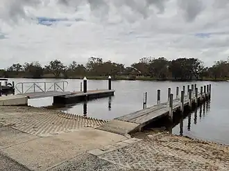 Jetties near the mouth of the Serpentine River at Coodanup