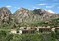 Southwest aspect of Mount Huffman and Chisos Mountain Lodge