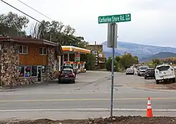 Businesses on the northwest side of Catherine Store Road in Mulford