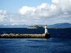 Lighthouse and the island Munkholmen