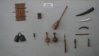 Musical instruments in the museum