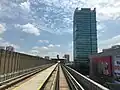 View of the Mutiara Damansara MRT station from the east