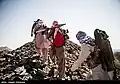 A group of NAJA border guard rangers patrolling near the Iran-Pakistan border