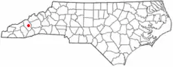 Location of Clyde, North Carolina