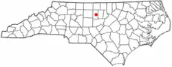 Location of Haw River, North Carolina