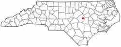 Location of Micro, North Carolina