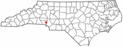 Location of Mountain Island, North Carolina