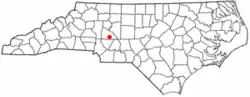 Location of Rockwell, North Carolina