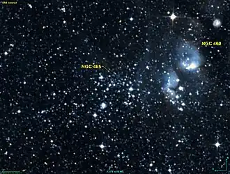 NGC 465 and NGC 460 imaged by DSS