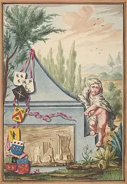 Page out of the family genealogy that Hendrik Brouwer wrote, ZA, 1753, inv.nr. 1.