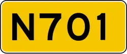 Provincial highway 701 shield}}