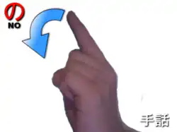 指文字: の NO