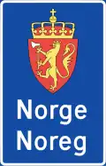 National border sign