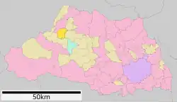 Location of Nagatoro in Saitama Prefecture