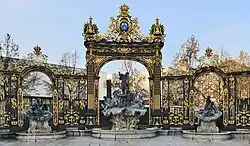 Neptune Fountain by Barthélemy Guibal with ironwork by Jean Lamour, Place Stanislas, Nancy, 1751-1755.