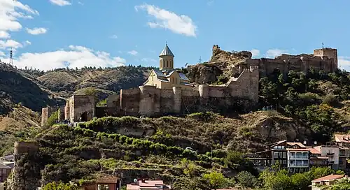 View from the center of Tbilisi.