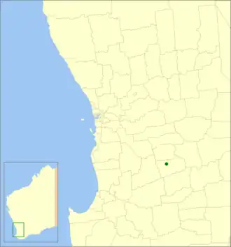 Location in Western Australia