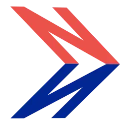 Norman Wilson's National Bus Company symbol; an italicised 'N' and its shadow formed into an arrow