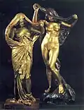 Nature Reveals Herself to Science, bronze