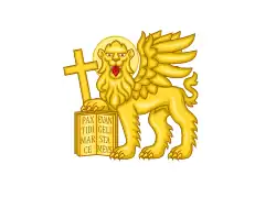 Infantry regimental standard adopted on 26 April 1729 under the reforms of Field Marshal Johann Matthias von der Schulenburg[24] also used as a naval flag[23]