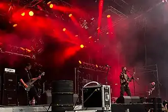 Necros Christos performing in 2016