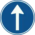 D4: Instruction to drive ahead only