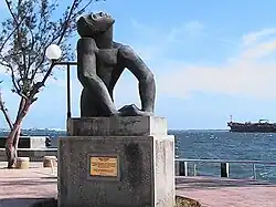 The sculpture Negro Aroused by Edna Manley on Kingston Waterfront