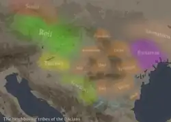 Dacian neighboring tribes.