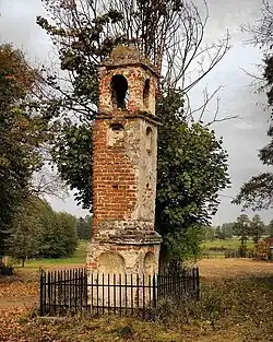 A roadside historic pillar shrine in Niedarczów Górny-Kolonia