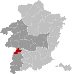 Location of Nieuwerkerken in Limburg